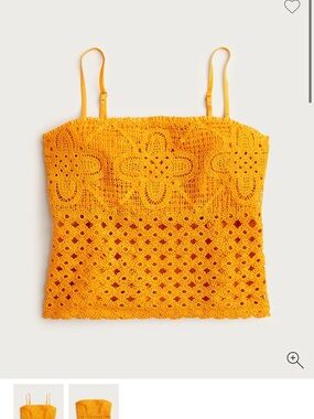 J. crew crochet bandeau top with removable straps